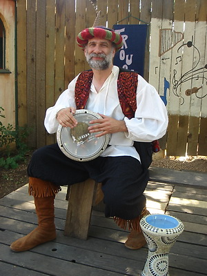 Bruce Schneier playing doumbek