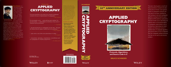 Applied Cryptography book jacket